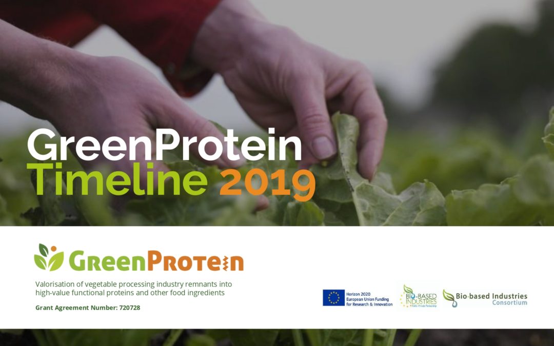 Greenprotein: Timeline 2019